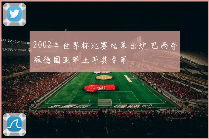 2002年世界杯比赛结果出炉 巴西夺冠德国亚军土耳其季军